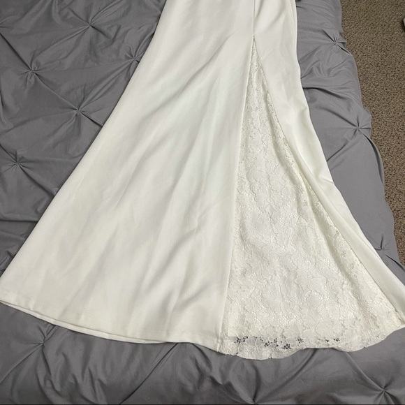 NWT. Lulu’s take a vow lace mermaid maxi dress - Picture 7 of 12
